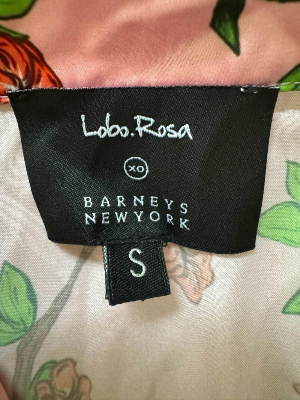 Barneys New York Lobo Rosa Floral & Bird Pajama Top - Picture 5 of 8